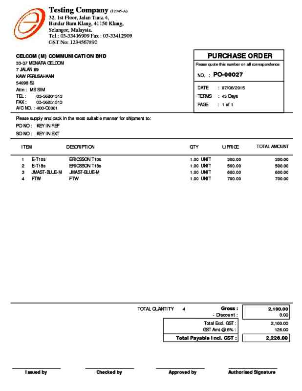 02 Purchase Order